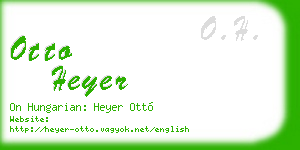 otto heyer business card